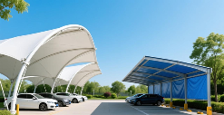 膜结构车棚与普通车棚的区别及优势，你知道吗？