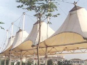 嵊州PTFE建筑膜材：引领绿色建筑新潮流，揭秘其卓越性能与未来趋势(图1)