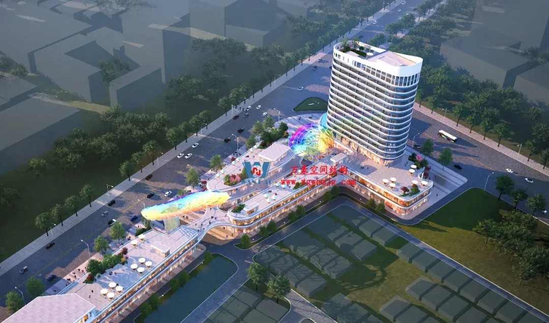 广州茂名总汇天街商业街ETFE膜结构工程