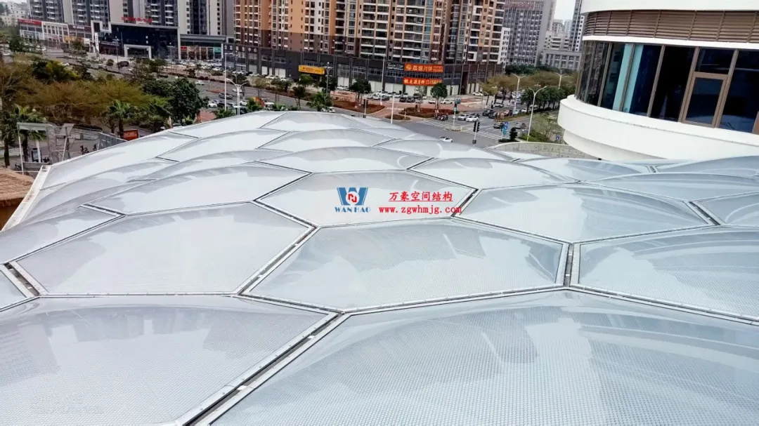 广州茂名总汇天街商业街ETFE膜结构工程