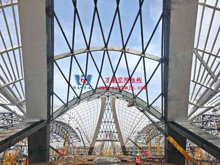 郑州中原高铁港数字展贸城ETFE膜结构 PTFE膜结构项目