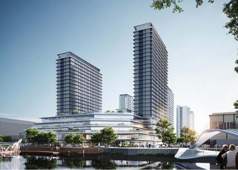 安吉县昌硕小区地块房产开发项目ETFE天幕 安吉县昌硕小区地块房产开发项目ETFE天幕