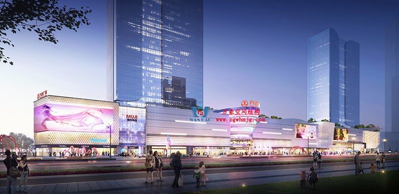 明宇广场6号地块商业（万达广场）改造项目钢膜结构ETFE膜结构盖顶天幕项目