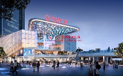 明宇广场6号地块商业（万达广场）改造项目钢膜结构ETFE盖顶天幕工程进入钢结构吊装阶段