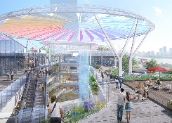 明宇广场6号地块商业(万达广场)改造项目钢膜结构ETFE膜结构盖顶天幕项目 明宇广场6号地块商业(万达广场)改造项目钢膜结构ETFE膜结构盖顶天幕项目