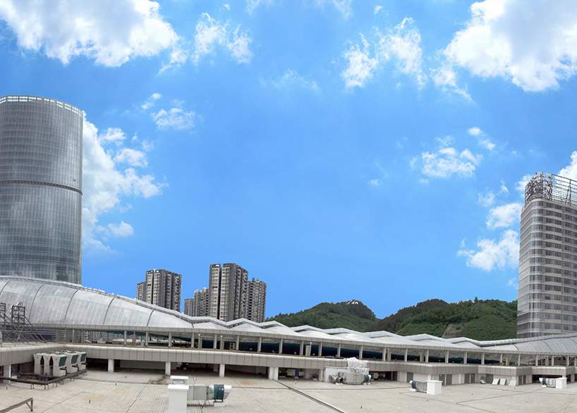 遵义高铁新城ETFE天幕膜结构项目 遵义高铁新城ETFE天幕膜结构项目