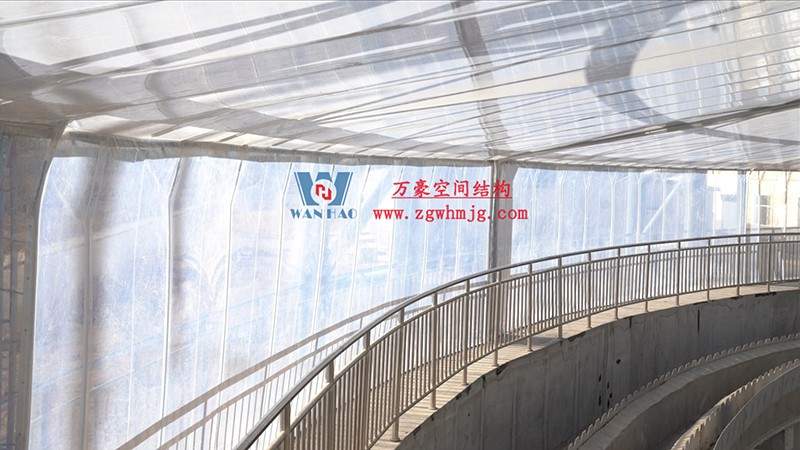 格尔木工业园ETFE膜结构污水池加盖工程