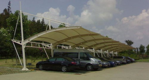 北京膜结构车棚膜材:未来绿色建筑的“软”实力(图1) 北京膜结构车棚膜材:未来绿色建筑的“软”实力(图1)