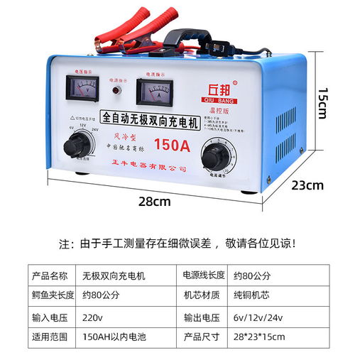 汽车蓄电池充电器价格几何？揭秘市场行情与选购指南(图1)