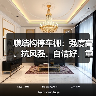 膜结构停车棚:强度高、抗风强、自洁好、重量轻,大跨度建筑的理想选择(图4) 膜结构停车棚:强度高、抗风强、自洁好、重量轻,大跨度建筑的理想选择(图4)