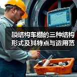 膜结构车棚的三种结构形式及其特点与适用范围(图1) 膜结构车棚的三种结构形式及其特点与适用范围(图1)