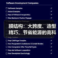 膜结构:大跨度、造型精巧、节省能源的高科技绿色建筑(图4) 膜结构:大跨度、造型精巧、节省能源的高科技绿色建筑(图4)