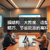 膜结构:大跨度、造型精巧、节省能源的高科技绿色建筑(图2) 膜结构:大跨度、造型精巧、节省能源的高科技绿色建筑(图2)