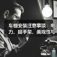 车棚安装注意事项:电力、脚手架、美观性与膜结构应用范围(图2) 车棚安装注意事项:电力、脚手架、美观性与膜结构应用范围(图2)