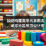 膜结构屋面采光系数高,潮湿地区吊顶设计需谨慎(图1) 膜结构屋面采光系数高,潮湿地区吊顶设计需谨慎(图1)