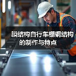 膜结构自行车棚钢结构的制作与特点(图3) 膜结构自行车棚钢结构的制作与特点(图3)