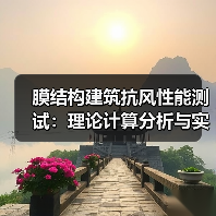 膜结构建筑抗风性能测试:理论计算分析与实际应用(图1) 膜结构建筑抗风性能测试:理论计算分析与实际应用(图1)