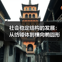 社会稳定结构的发展:从纺锤体到横向椭圆形纺锤型(图3) 社会稳定结构的发展:从纺锤体到横向椭圆形纺锤型(图3)