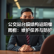 公交站台膜结构遮阳棚雨棚：维护保养与防护功能并重（图3）