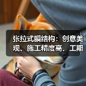 张拉式膜结构:创意美观、施工精度高、工期短,应用广泛(图2) 张拉式膜结构:创意美观、施工精度高、工期短,应用广泛(图2)