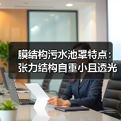 膜结构污水池罩特点:张力结构自重小且透光性佳(图3) 膜结构污水池罩特点:张力结构自重小且透光性佳(图3)