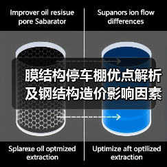膜结构停车棚优点解析及钢结构造价影响因素探讨（图1）
