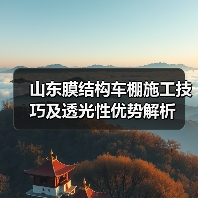 山东膜结构车棚施工技巧及透光性优势解析（图2）