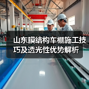 山东膜结构车棚施工技巧及透光性优势解析（图4）