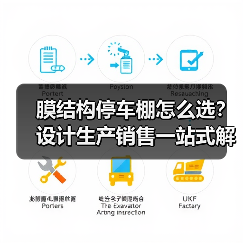 膜结构停车棚怎么选？设计生产销售一站式解决（图1）
