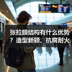 张拉膜结构有什么优势?造型新颖、抗腐耐火、透光性好(图4) 张拉膜结构有什么优势?造型新颖、抗腐耐火、透光性好(图4)