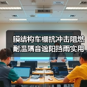 膜结构车棚抗冲击阻燃耐温隔音遮阳挡雨实用指南（图3）