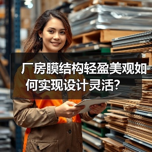 厂房膜结构轻盈美观如何实现设计灵活？（图1）