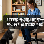 ETFE膜结构雨棚每平米多少钱？成本因素全解析（图1）