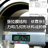 张拉膜结构：依靠张拉力和几何形状构成的稳定承力体系（图2）