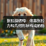 张拉膜结构：依靠张拉力和几何形状构成的稳定承力体系（图3）