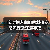 膜结构汽车棚的制作安装流程及注意事项（图3）