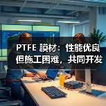 PTFE 膜材:性能优良但施工困难,共同开发性膜材推动膜结构发展(图4) PTFE 膜材:性能优良但施工困难,共同开发性膜材推动膜结构发展(图4)