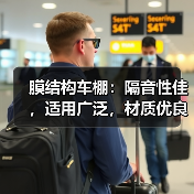 膜结构车棚:隔音性佳,适用广泛,材质优良,结构稳固(图3) 膜结构车棚:隔音性佳,适用广泛,材质优良,结构稳固(图3)