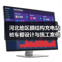 河北地区膜结构充电站桩车棚设计与施工案例总结(图3) 河北地区膜结构充电站桩车棚设计与施工案例总结(图3)