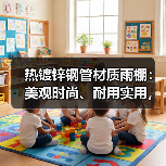 热镀锌钢管材质雨棚：美观时尚、耐用实用，防晒防风防雨效果佳（图4）