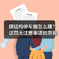 膜结构停车棚怎么建?这四大注意事项别忽视!(图1) 膜结构停车棚怎么建?这四大注意事项别忽视!(图1)