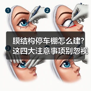 膜结构停车棚怎么建?这四大注意事项别忽视!(图3) 膜结构停车棚怎么建?这四大注意事项别忽视!(图3)