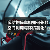 膜结构停车棚如何兼顾空间利用与环境美化？（图2）