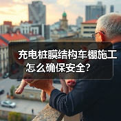 充电桩膜结构车棚施工怎么确保安全？（图3）
