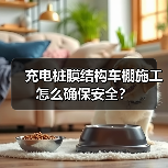 充电桩膜结构车棚施工怎么确保安全？（图4）