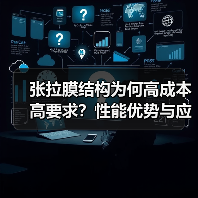 张拉膜结构为何高成本高要求?性能优势与应用场景解析(图2) 张拉膜结构为何高成本高要求?性能优势与应用场景解析(图2)