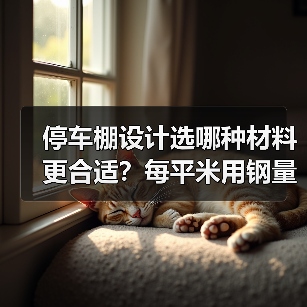 停车棚设计选哪种材料更合适?每平米用钢量20-36kg,全国施工定制更省心(图3) 停车棚设计选哪种材料更合适?每平米用钢量20-36kg,全国施工定制更省心(图3)