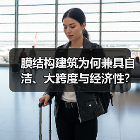 膜结构建筑为何兼具自洁、大跨度与经济性?揭秘艺术与工期优势(图4) 膜结构建筑为何兼具自洁、大跨度与经济性?揭秘艺术与工期优势(图4)
