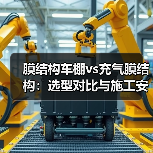 膜结构车棚vs充气膜结构:选型对比与施工安全解析(图3) 膜结构车棚vs充气膜结构:选型对比与施工安全解析(图3)