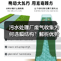 污水处理厂废气收集为何选膜结构?解析优势与适用场景(图1) 污水处理厂废气收集为何选膜结构?解析优势与适用场景(图1)